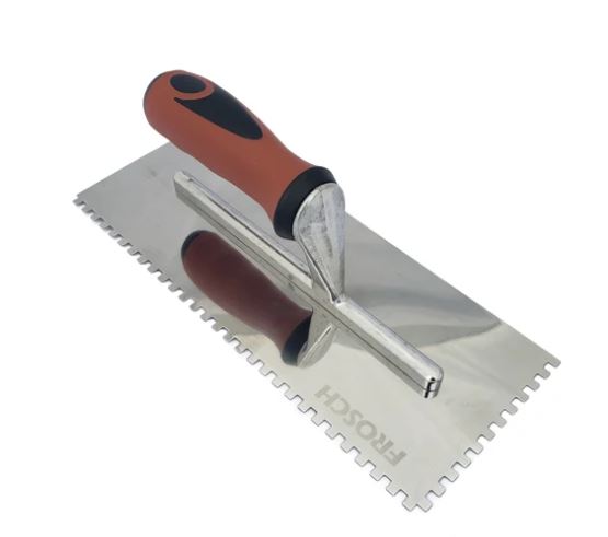 Stainless Steel Square Notch Trowel - 3/16" X 3/16"