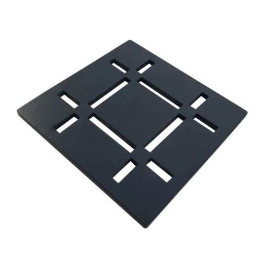 Shower Drain Grate Kit 4" Stainless Steel (Matte Black) - Dash Design