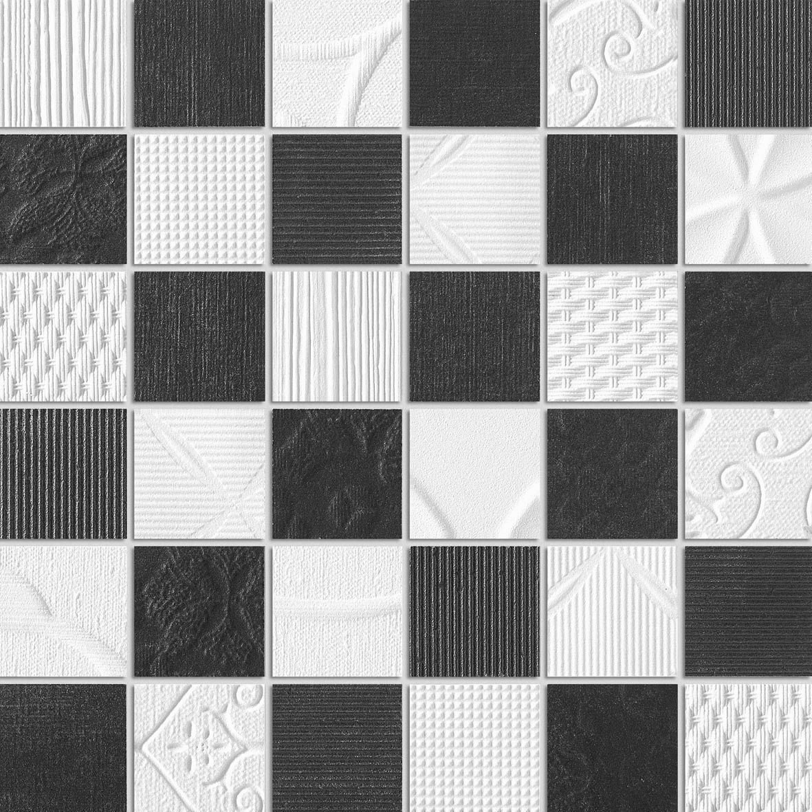 Anaglyph Mosaic (White/Black)