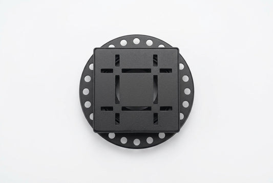 Shower Drain Grate Kit 4" Stainless Steel (Matte Black) - Dash Design