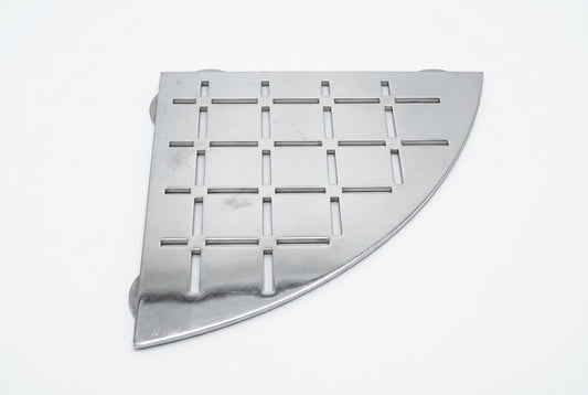 Stainless Steel Shower Shelf, Corner - Quadrant (Polished)