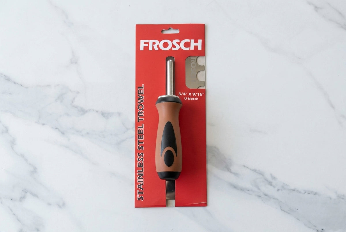 Stainless Steel U-Notch Trowel - 3/4" X 9/16"