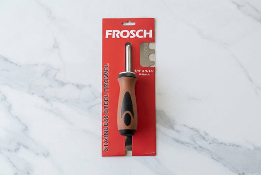 Stainless Steel U-Notch Trowel - 3/4" X 9/16"