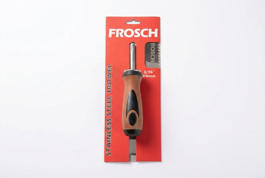 Stainless Steel V-Notch Trowel - 3/16"