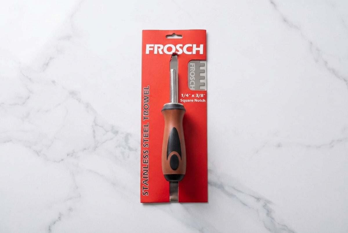 Stainless Steel Square Notch Trowel - 1/4" X 3/8"