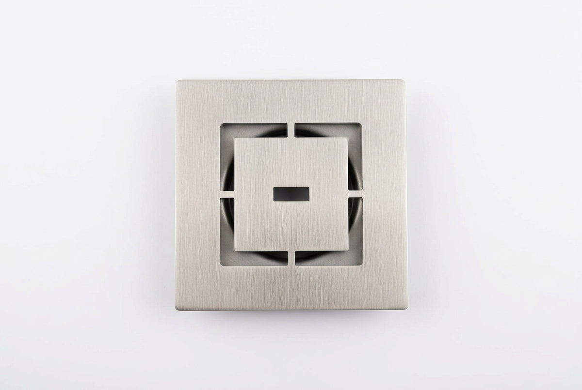 Shower Drain Grate Kit 4" Stainless Steel (Brushed) - Box Design