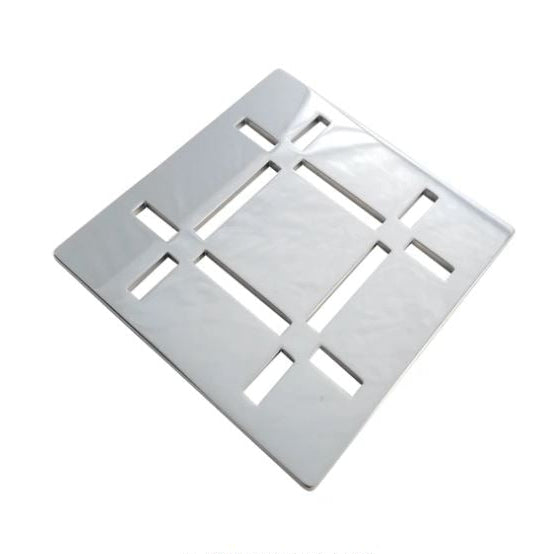 Shower Drain Grate Kit 4" Stainless Steel (Polished) - Dash Design