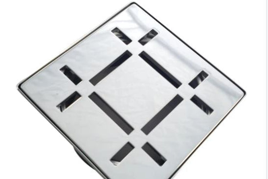 Shower Drain Grate Kit 4" Stainless Steel (Polished) - Dash Design